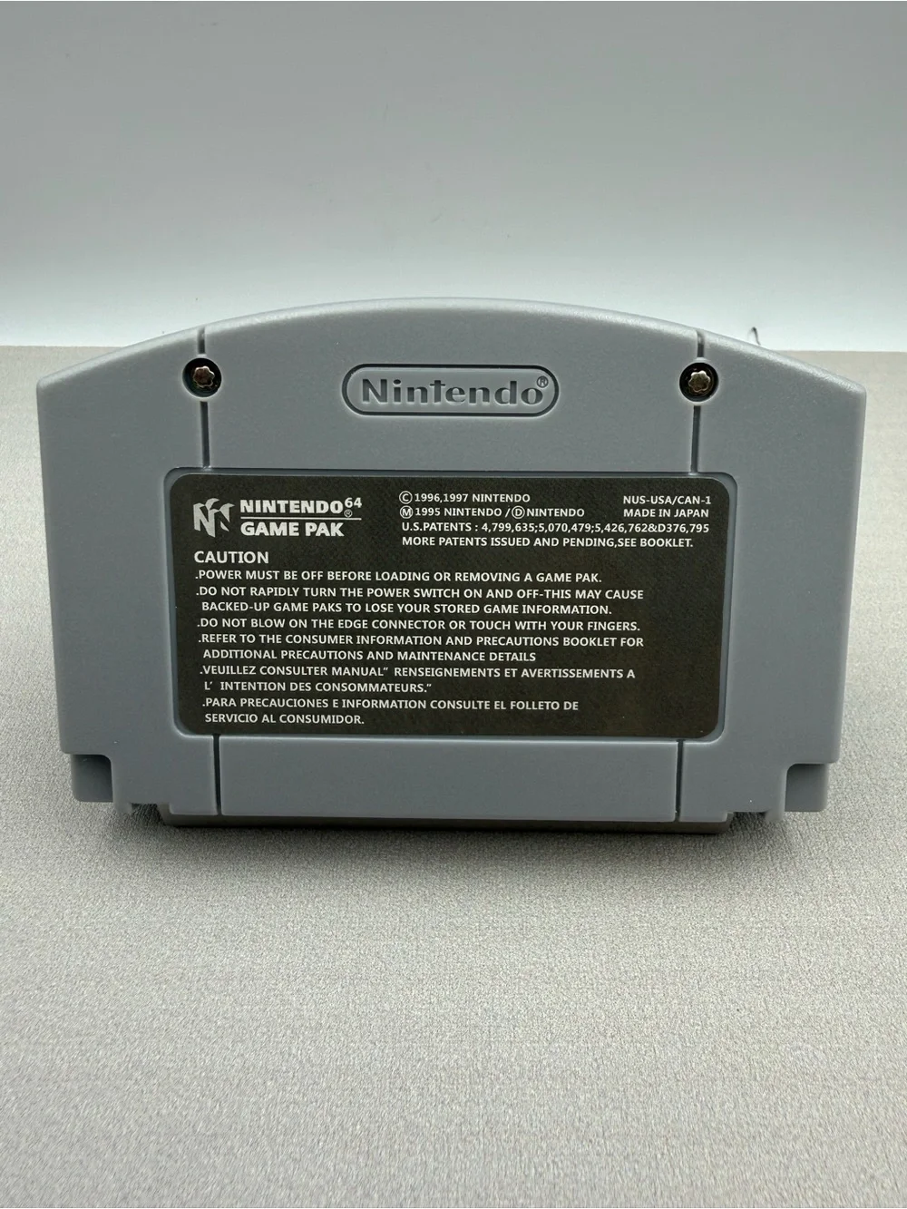 Nintendo Gray Banjo-Dreamie N64 Game Cartridge